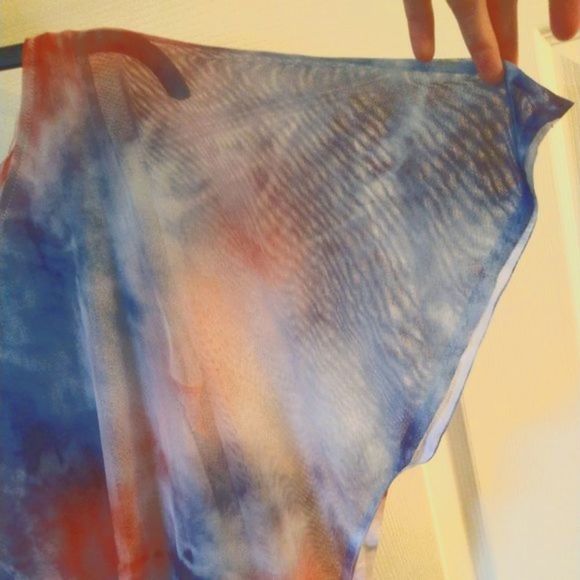 one world live and let live Red White Blue Tie Dye Shirt Top - Picture 7 of 10